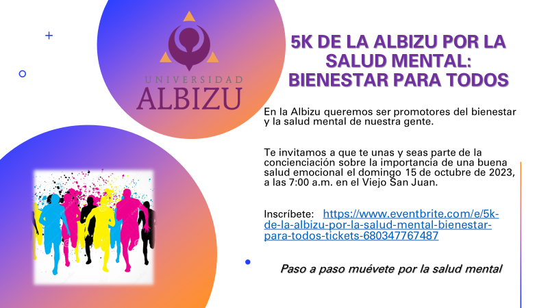 5k de la Albizu por la salud mental: bienestar para todos @ San Juan